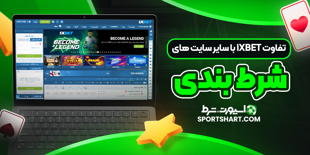 تفاوت 1xbet با سایر سایت‌ های شرط‌ بندی