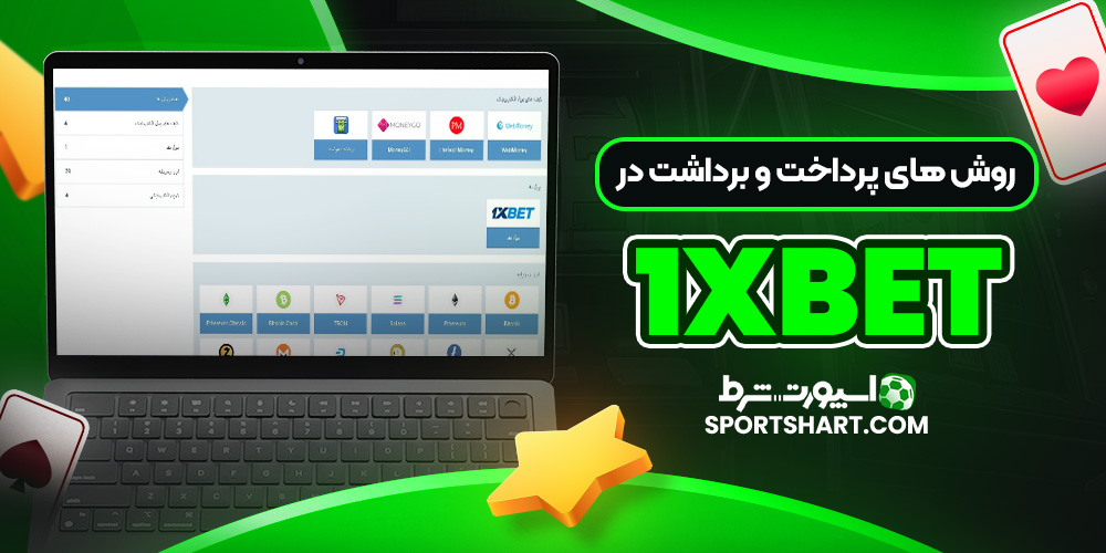 روش‌ های پرداخت و برداشت در 1xbet
